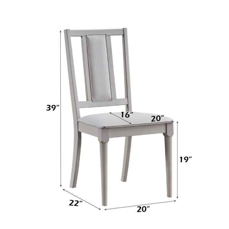 Marta - Side Chair (Set of 2) - Beige Linen & Natural