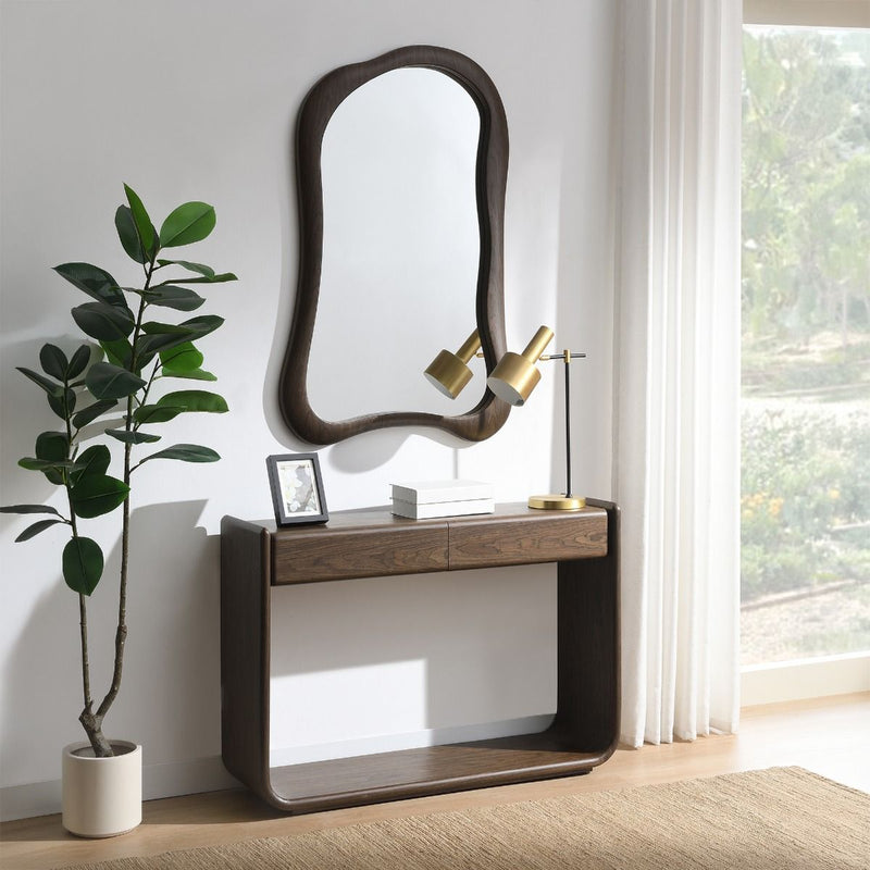 Lanza - Aceent Mirror - Dark Walnut