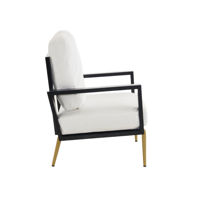 Modern Armchair With Solid Wood Frame