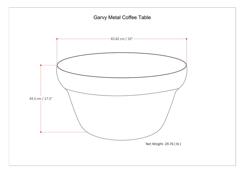 Garvy - Coffee Table - Rustic Bronze