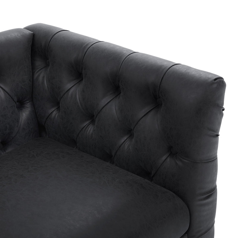Chesterfield Sofa With Flared Arms For Living Room