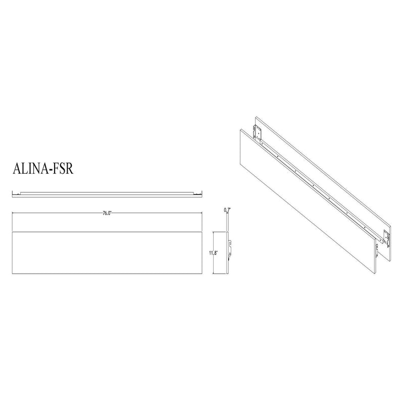 Adalid - Cama contemporánea con luces LED
