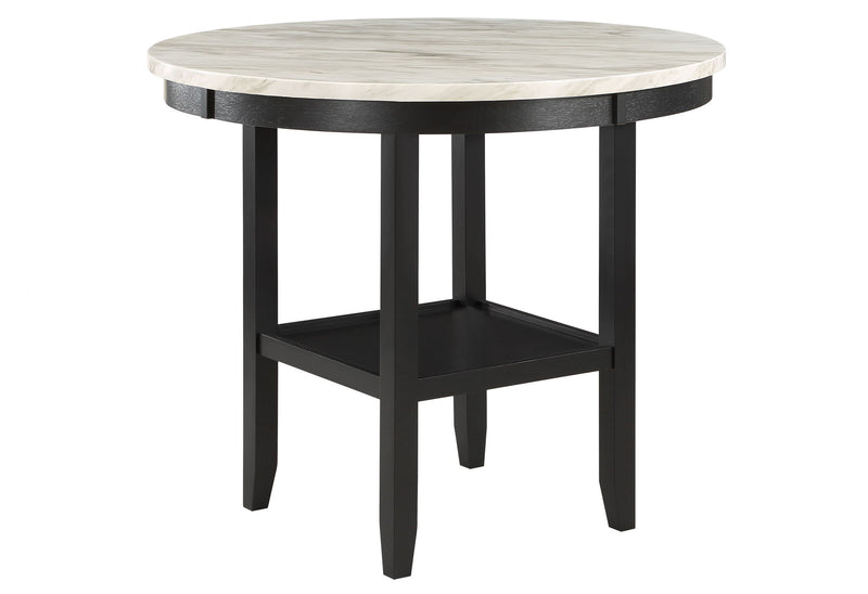 D40011 - 5 Piece Dining Room Set (D40011 Bar Table And D1622 Four Bar Stools) - Dark Gray