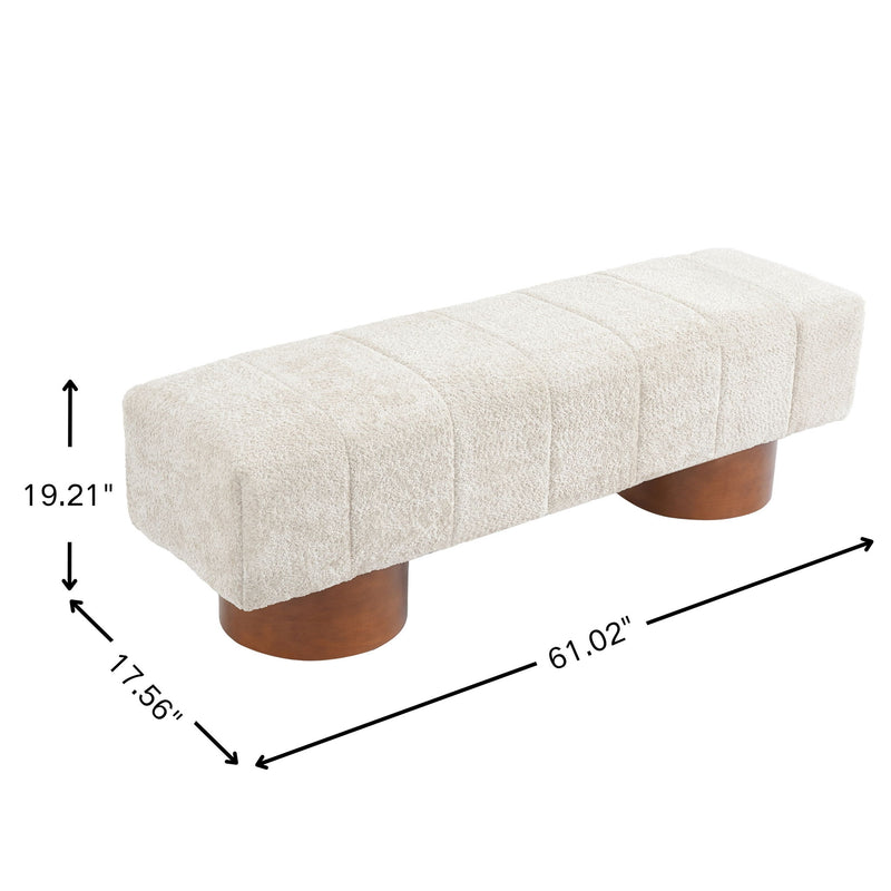 Modern Upholstered Dining Bench