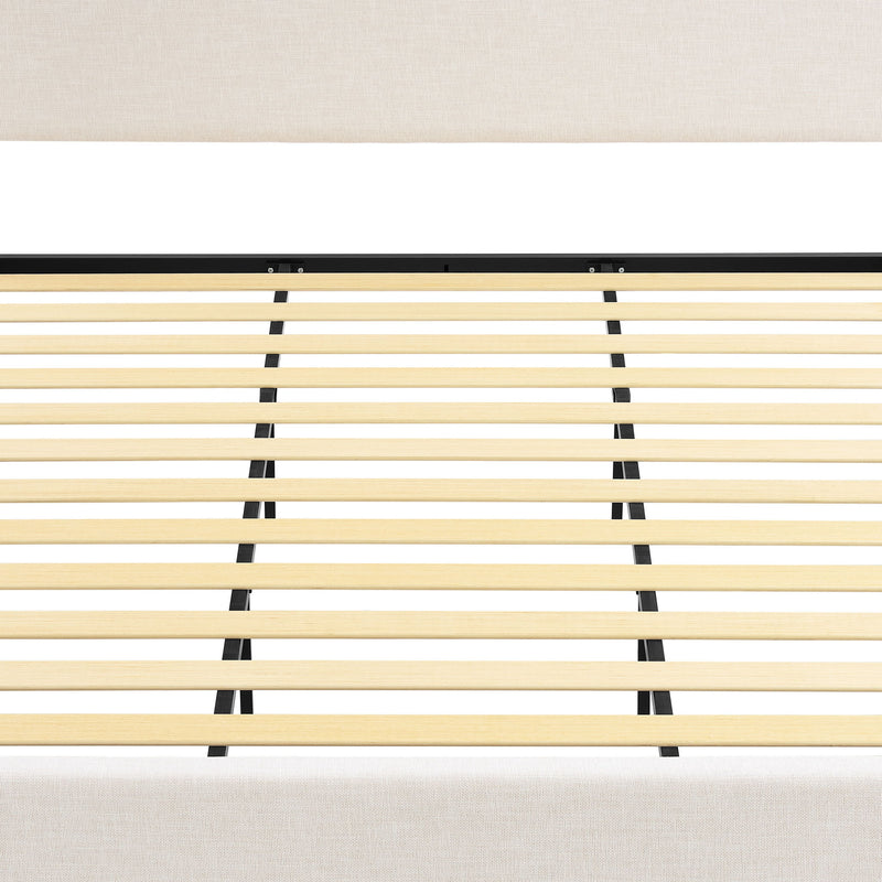 Hampton - Upholstered Platform Bed With Tall Headboard