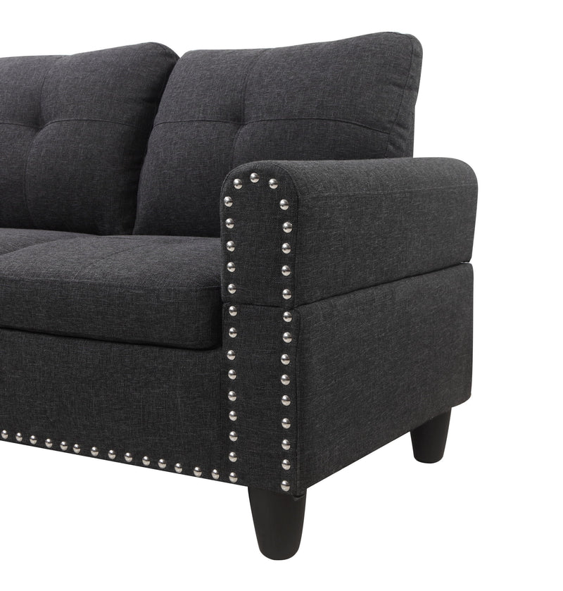 Alger - Left Hand Facing Sofa & Chaise With Ottoman