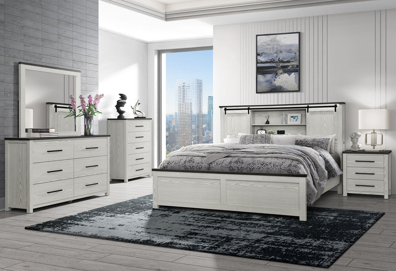 Ava - Full Storage Bed - Beige