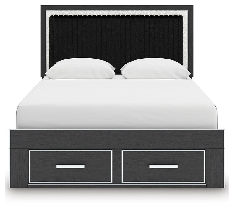 Zuraleus - Upholstered Panel Platform Storage Bedroom Set