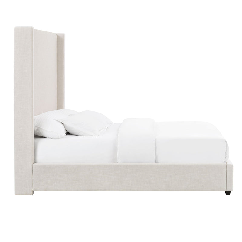 Hampton - Upholstered Platform Bed With Tall Headboard