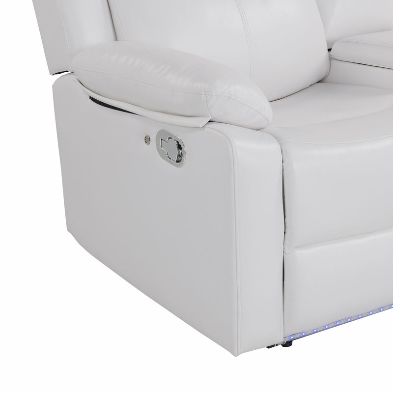 Blanche - Reclining Sofa With LED Lights