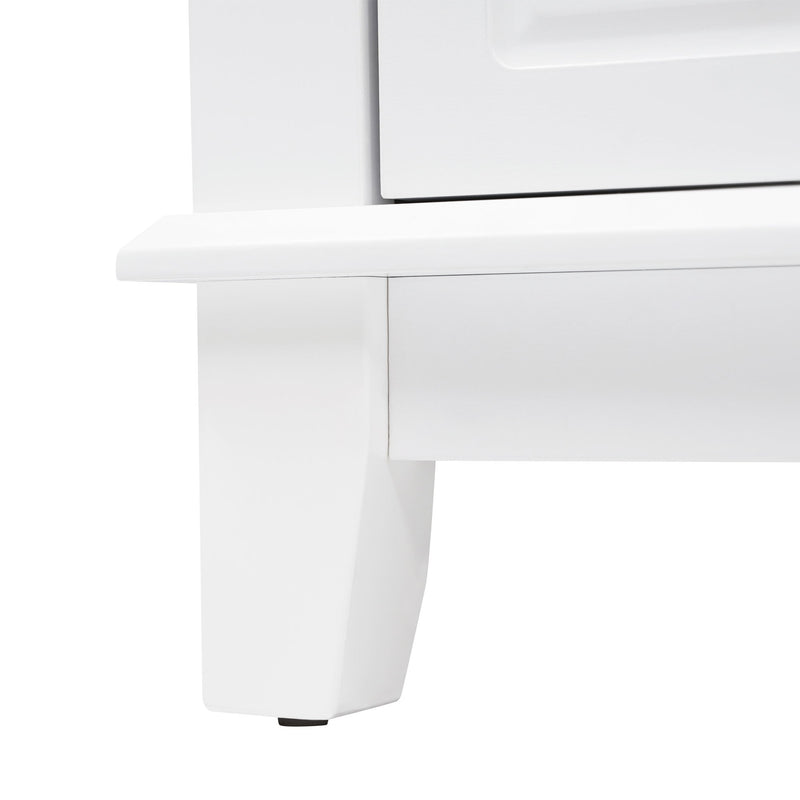 Bathroom Vanity & Sink, 6 Soft Close Drawers & Double Doors - White