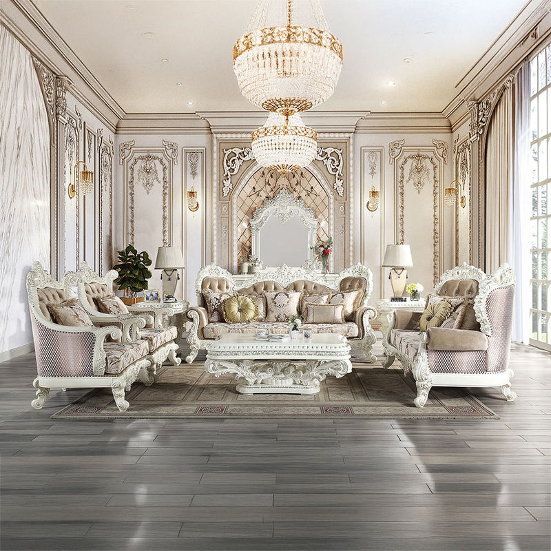 Vanaheim - Chair With Pillow - Fabric & Antique White