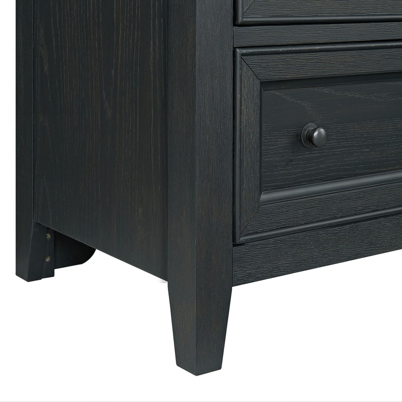8 Drawer Dresser With Framed Fronts And Smooth Metal Glides