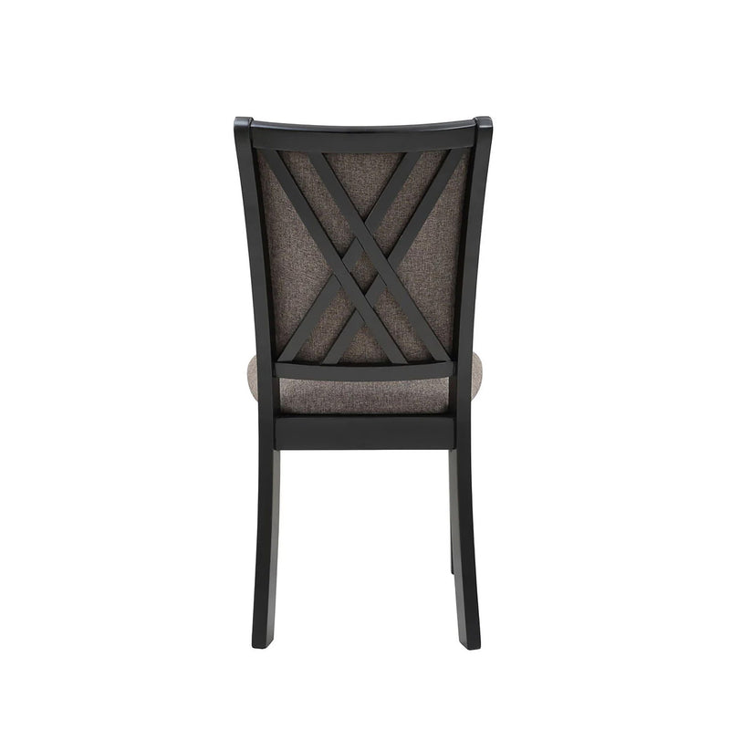 Potomac - 5 Piece Round Dining Set (Table & 4 Chairs) - Brown / Black