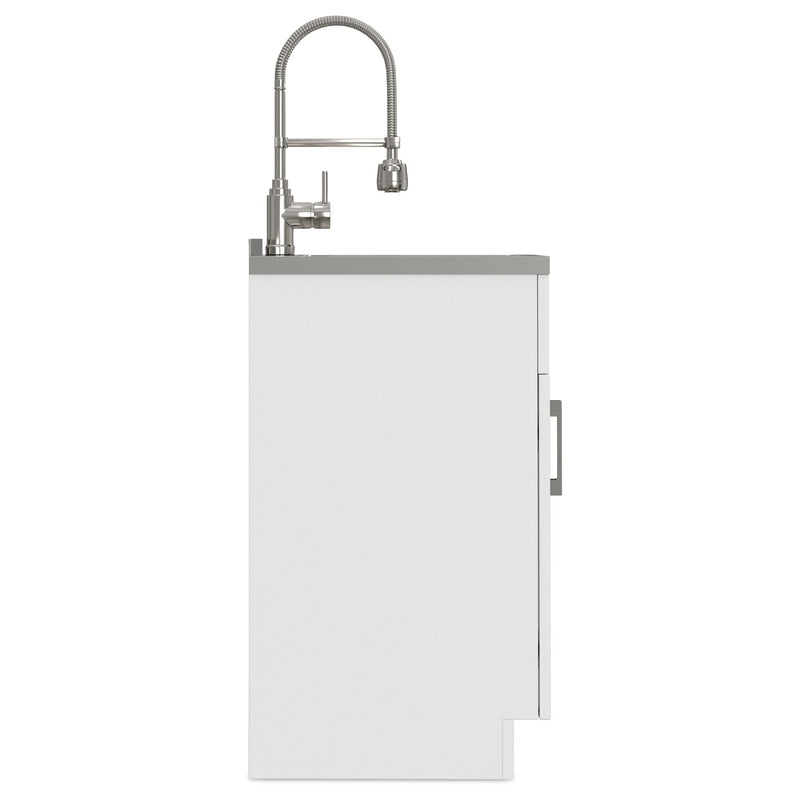 Hennessy - Deluxe Laundry Cabinet With Faucet And Stainless Steel Sink
