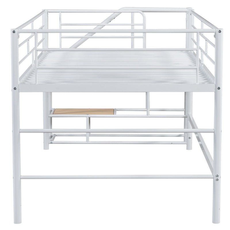 Loft Bed With Storage Stairs And Metal Frame