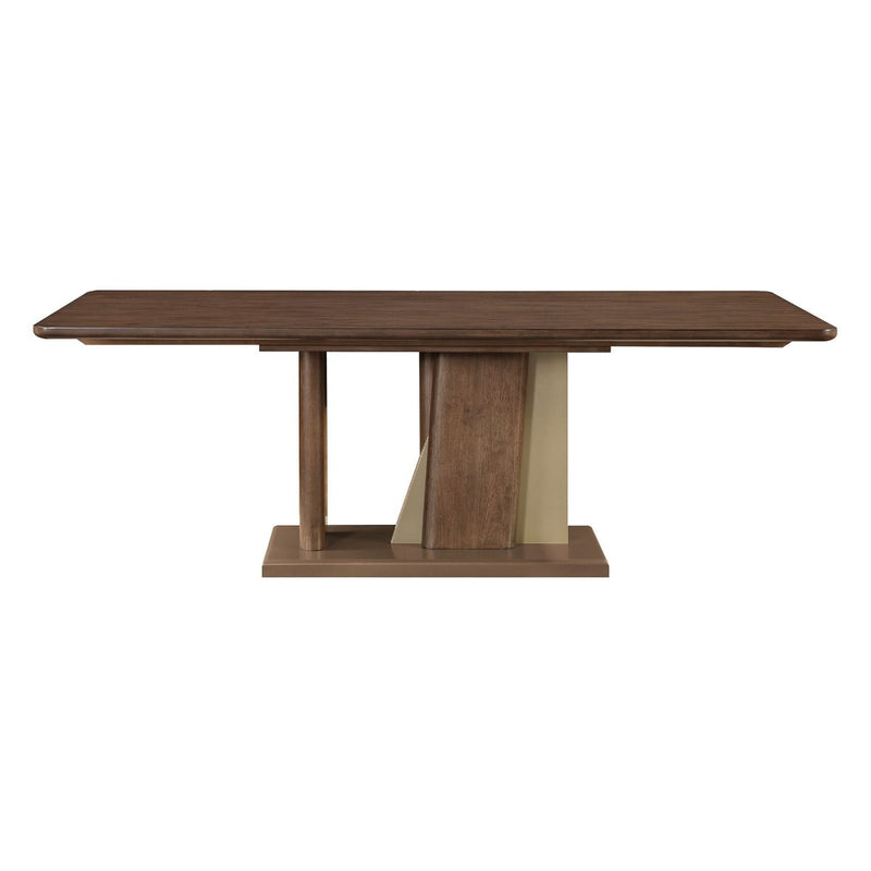 Ouida - Dining Table - Brown & Gold
