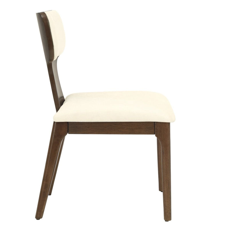 Koen - Side Chair (Set of 2) - Beige / Brown Oak
