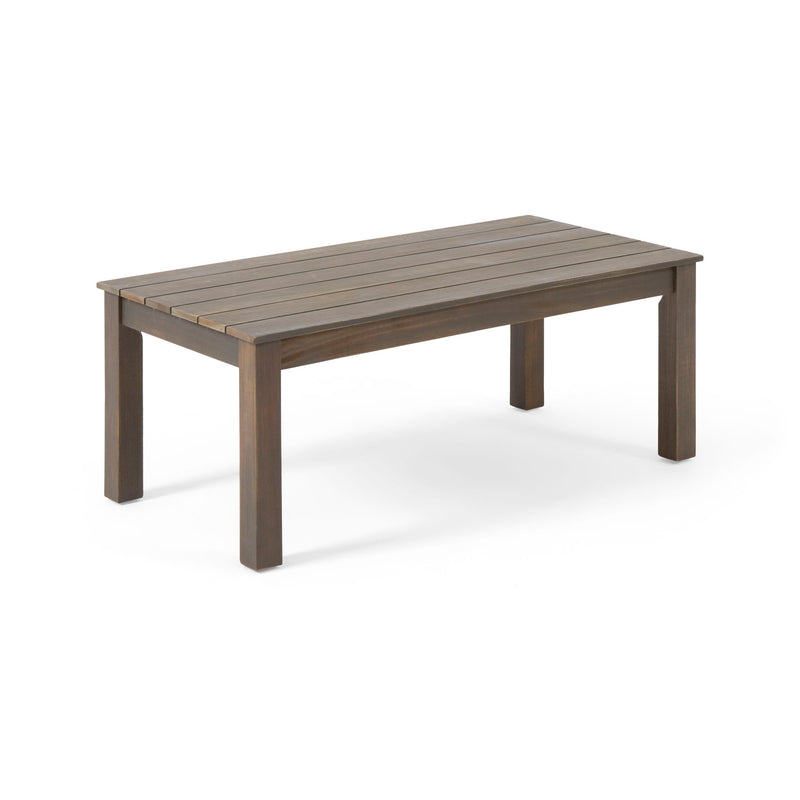 Avacyn - Outdoor Loveseat And Coffee Table Set With Cushions - Dark Gray