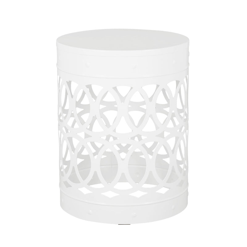 Outdoor Metal S/2 End Table