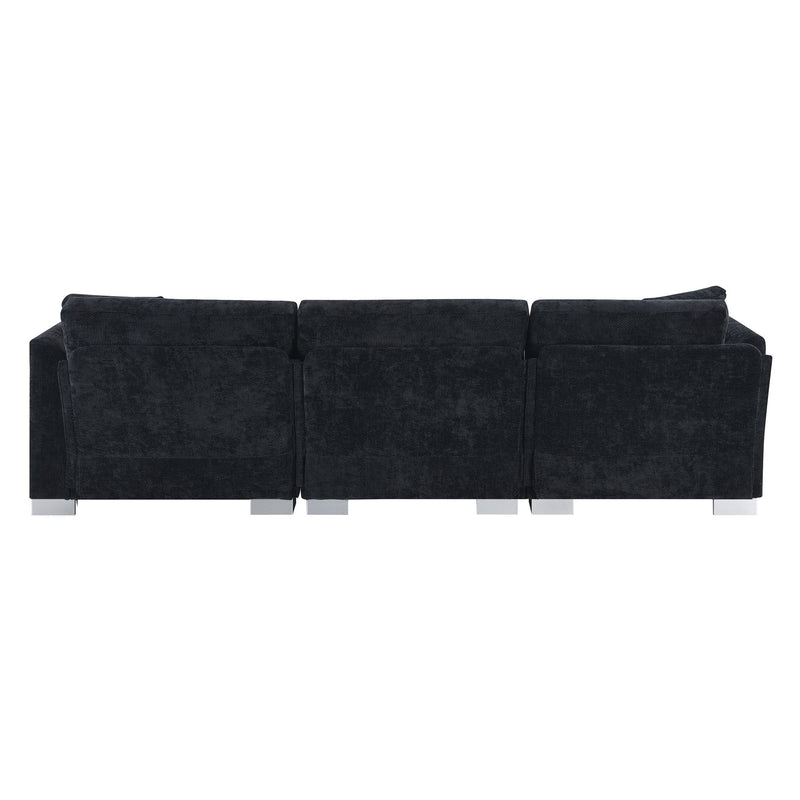 Modern Cloud Sectional Sofa L Shaped Luxury Couch Set With 2 Free Pillows 4 Seat With Oversized Chaise