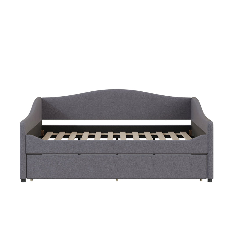 Upholstered Daybed With Light And Trundle