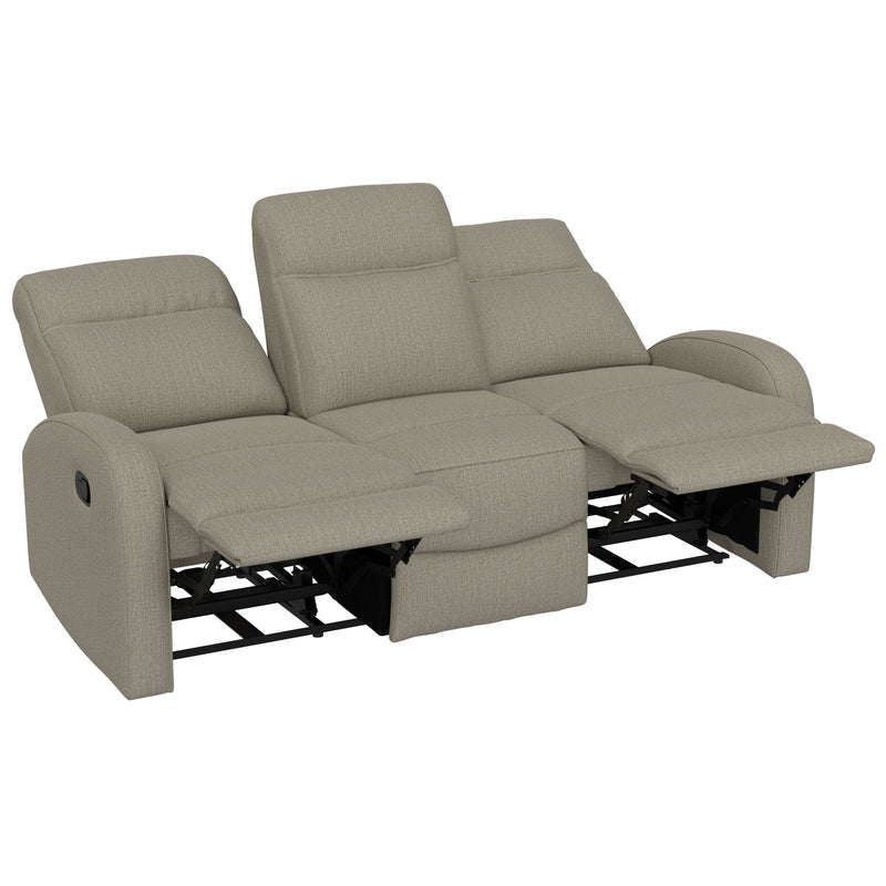 Manual Reclining Sofa With Dual Independent Recliners