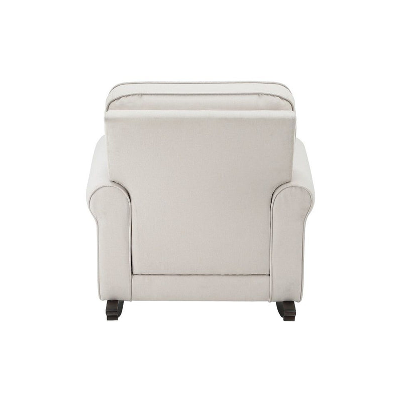 Elvin - Rocking Chair - Beige Fabric