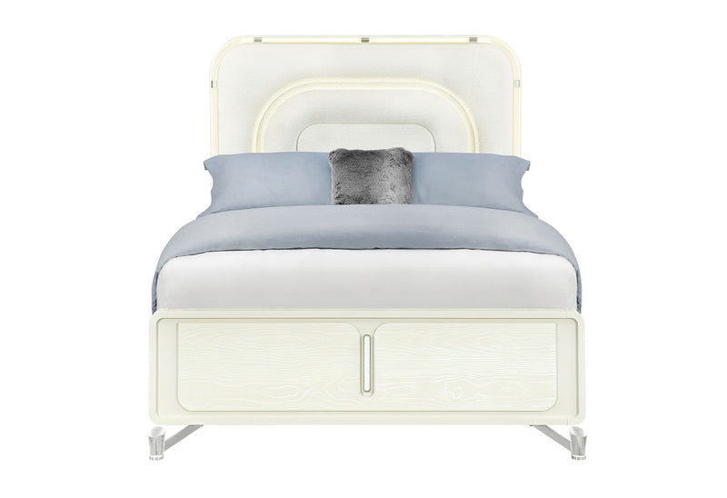 Lyra - 5 Piece Queen Bedroom Set - Beige