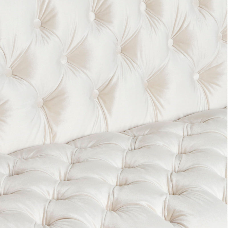 Contemporary 3 Seater Sofa With Button Tufting