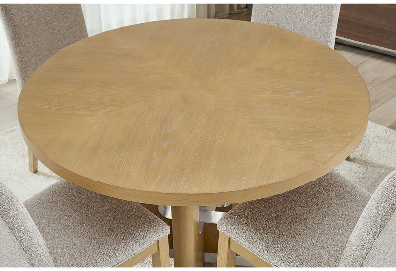 D3124 - 5 Piece Dining Room Set (D3124 Dining Table And 4 D1248 Dining Chairs) - Natural