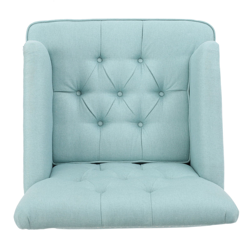 Harrison - Tufted Club Chair With Button Tufted Back And Birch Wood Legs