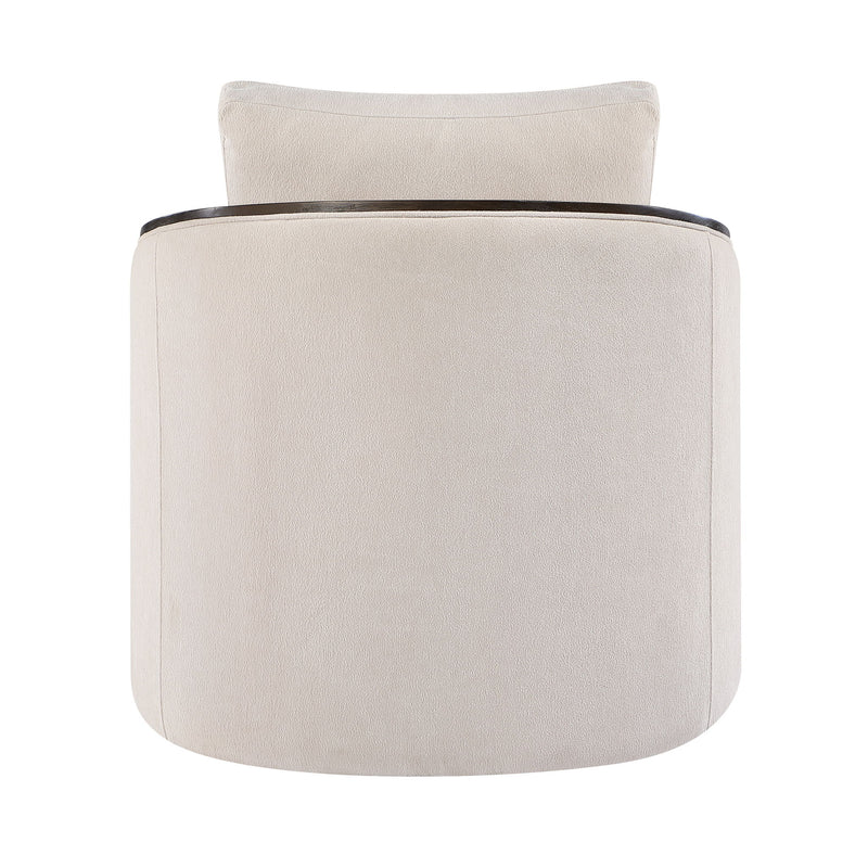 Lenora - Accent Chair With Swivel - Beige