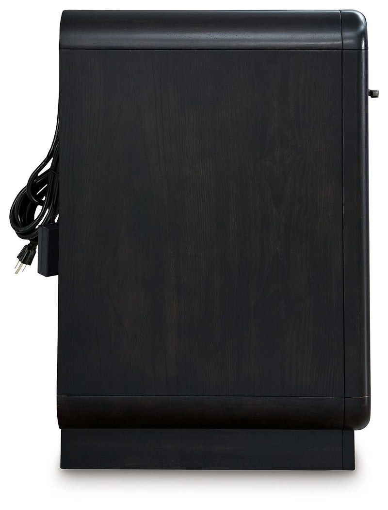 Rowanbeck - One Drawer Night Stand - Black