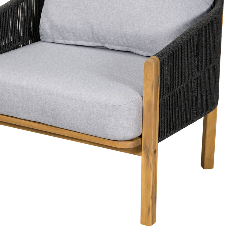 Grotta - Outdoor Wood Club Chair (Set of 2)