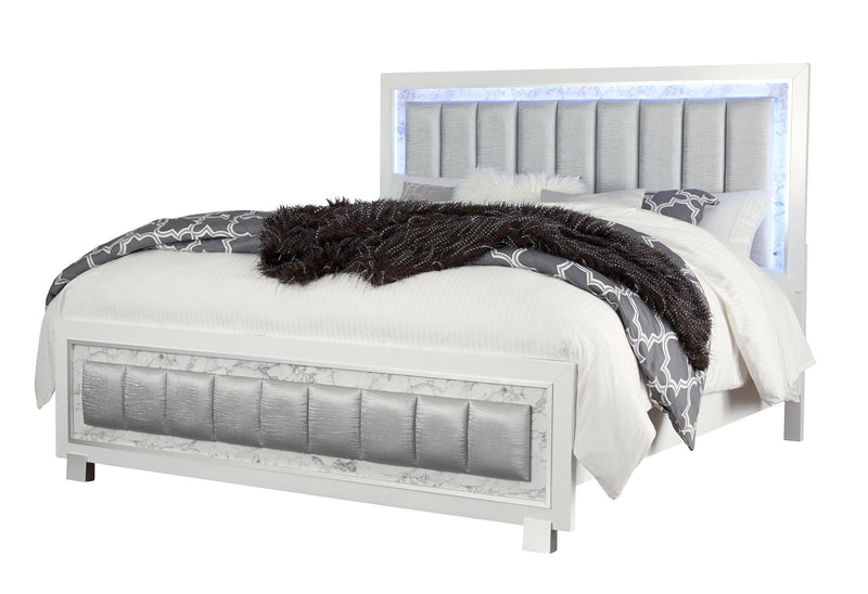 Santorini - 5 Piece Queen Bedroom Set - White