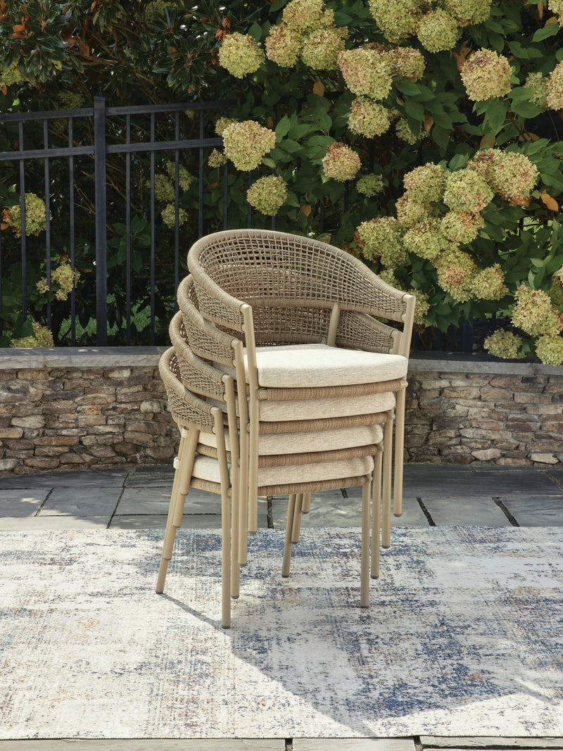 Orchard Beach - Sillón con cojín (juego de 4) - Beige