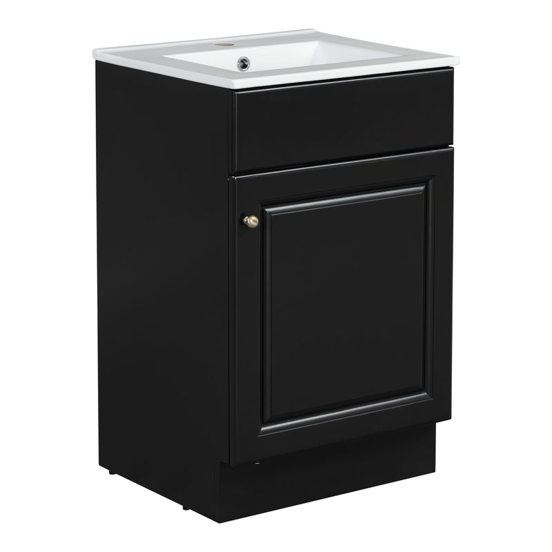 Bathroom Vanity With Sink, Cabinet With Adjustable Shelf