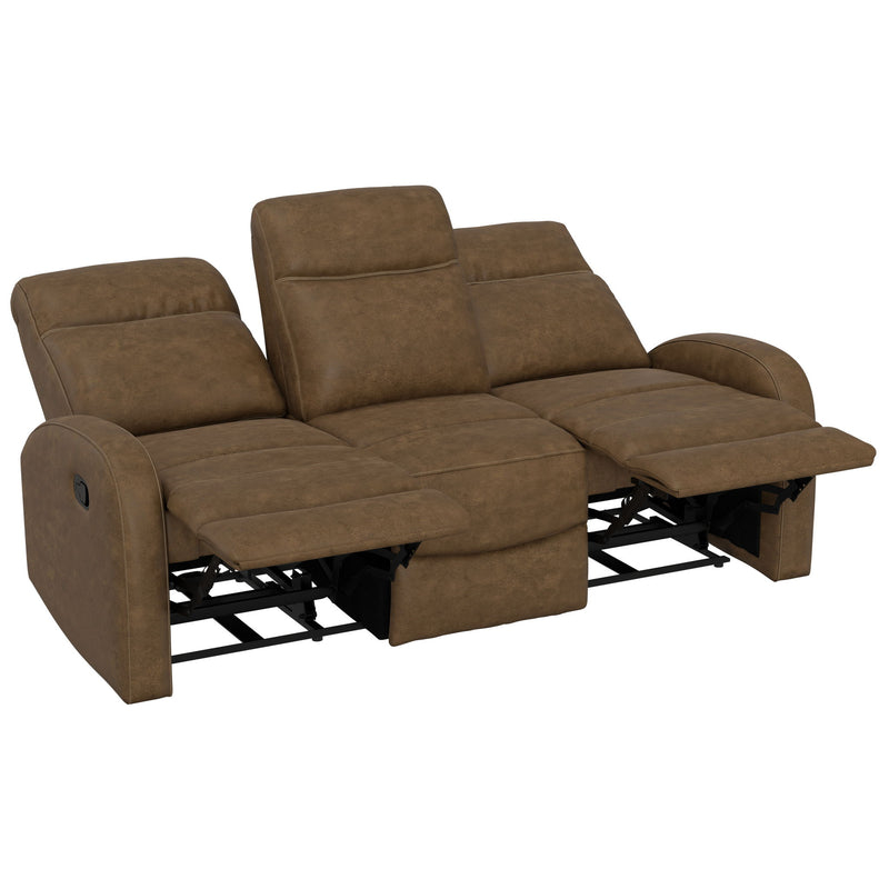 Manual Reclining Sofa With Dual Independent Recliners