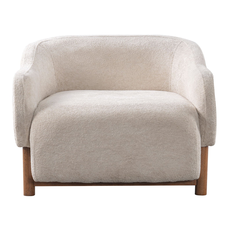 Modern Accent Chair With Recessed Arms And Tight Back