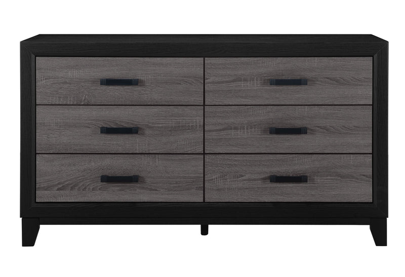 Lisbon - 4 Piece Twin Bedroom Set (Twin Bed, Dresser, Mirror And Nightstand) - Black / Gray