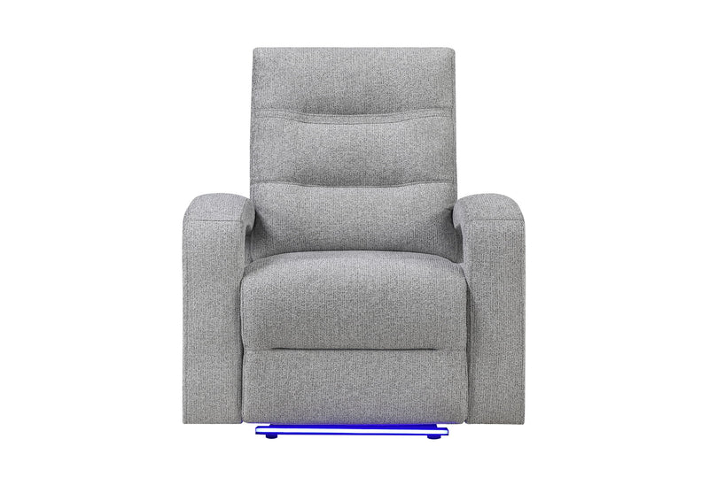 U6611 - 15 Power Reclining Sofa / Power Console Reclining Loveseat - Dark Gray