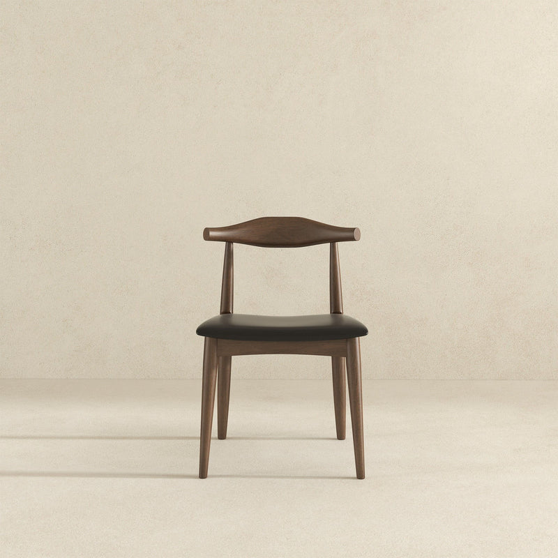 Destiny - Dining Chairs (Set of 2) - Black / Dark Brown