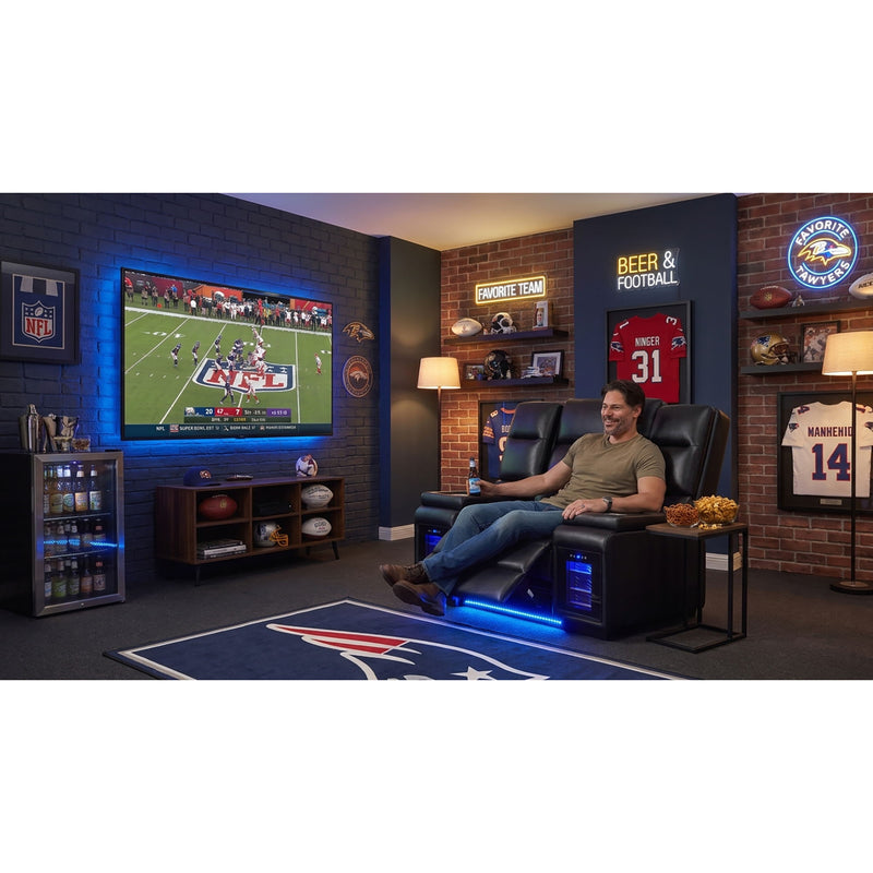 Sinai - Power Recliner With Dual Adjustment - Black
