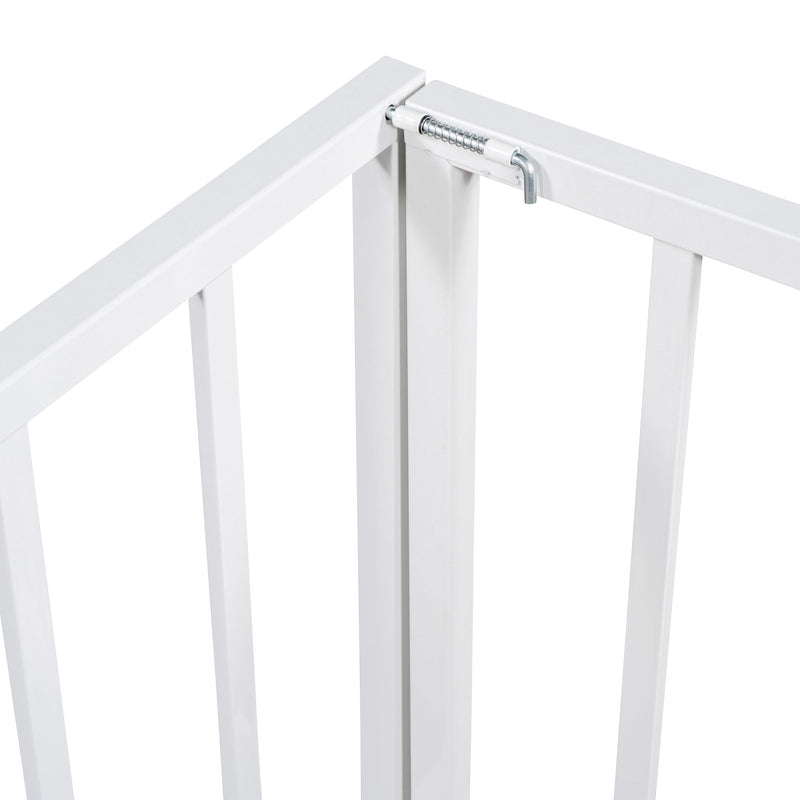 Metal Floor Bed Frame With Fence And Door