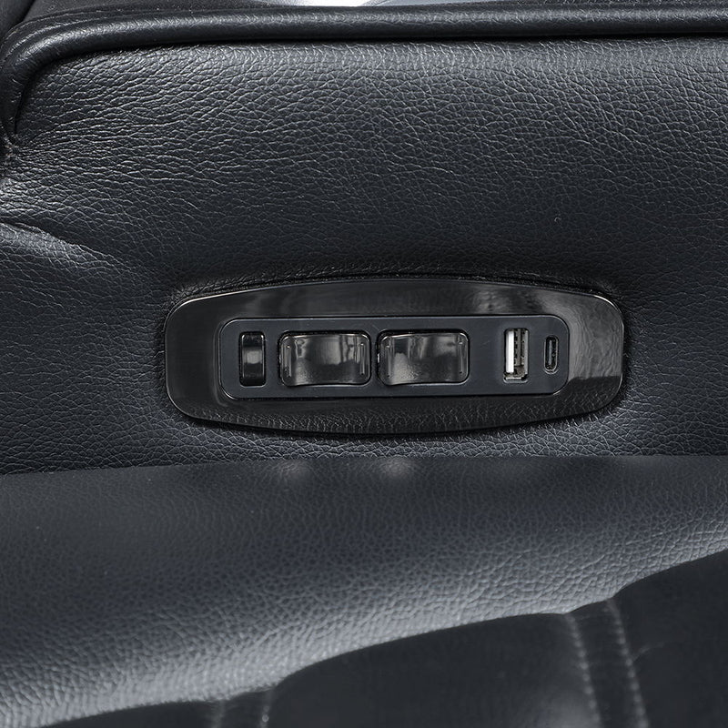 Ephron - Power Motion Recliner With Power Headrest & LED - Black