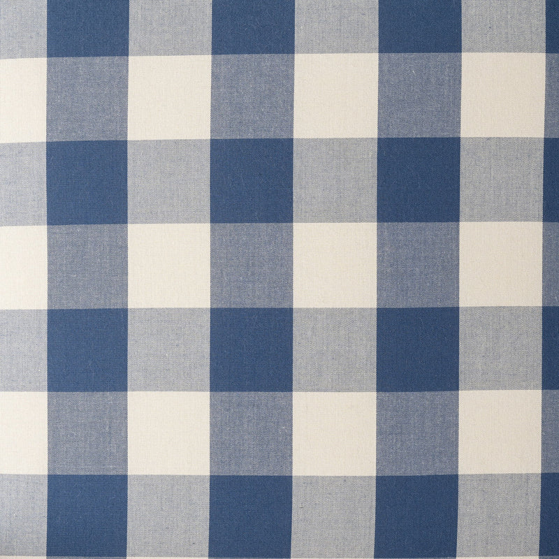 Buffalo Plaid Push Back Recliner Chair For Living Room - Blue / White