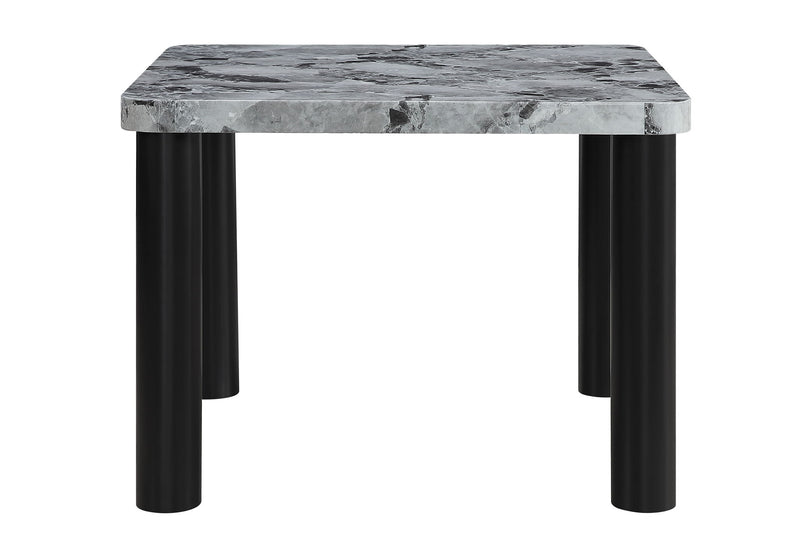D5473 - 7 Piece Dining Room Set (Bar Table And 6 Bar Stools) - Black / Gray