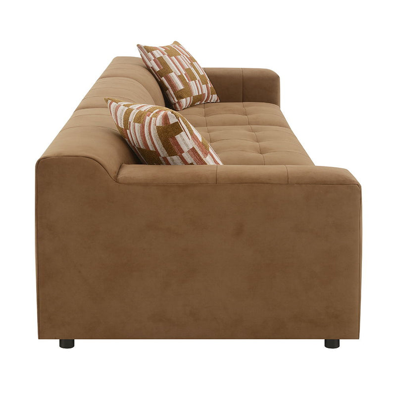 Zoey - Modular - Armless Chair - Chocolate Suede
