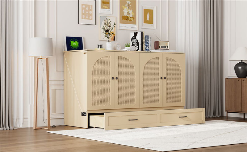 Murphy Bed With Large Drawers